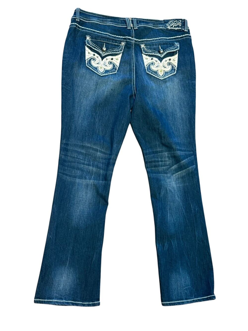 Hydraulic Bailey Embroidered Back-Pocket Bootcut Jeans Womens Size 20